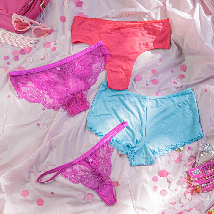 Hello Peachiee - Wholesale Underwear – Women's - The Polly - Pink Cotton Thong1