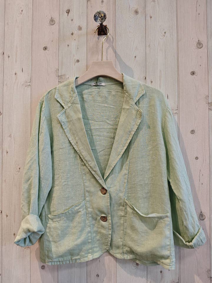 Linen & More - Wholesale Blazer - Women's - REF 17762 BLAZER TWO POCKETS 100% LINEN9