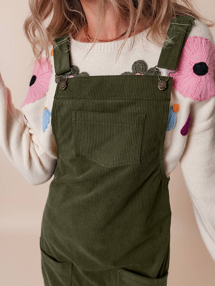 Rosa Clothing - Wholesale Overalls - Women's - vintage old-school Corduroy overalls dress