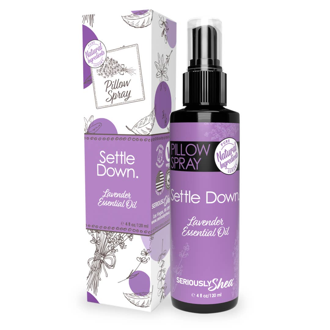Seriously Shea - Wholesale Room & Linen Spray - Best Seller! Settle Down Pillow Spray - Lavender1