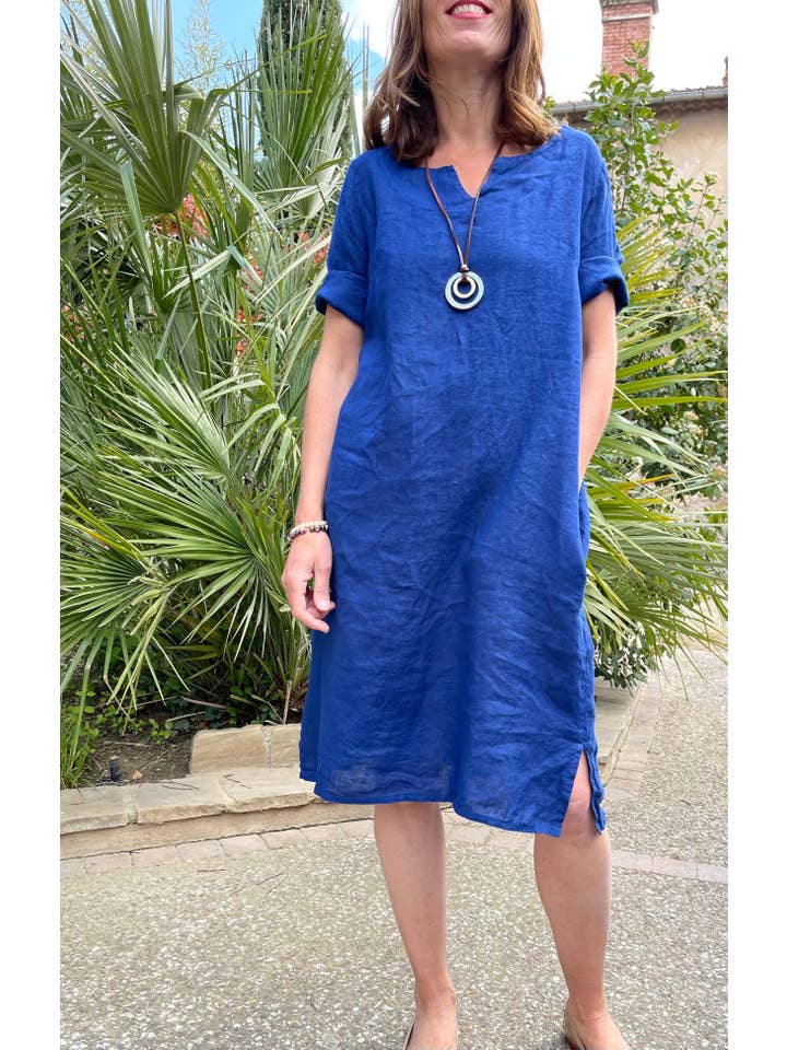 All colors Linen dress REF: 6584 for wholesale on Faire8