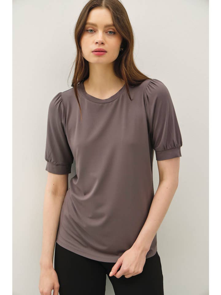 Be Cool - Wholesale Knit Top - Women's - BAMBOO/MODAL ULTRA SOFT VOLUME SLEEVE BASIC TOP 15