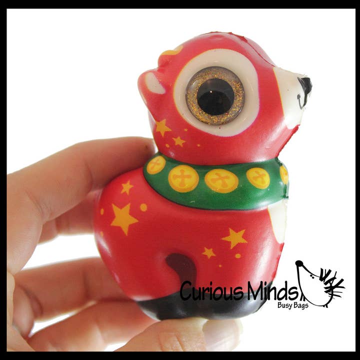 Curious Minds Toys - Wholesale Squishy toy – Kids & Baby - 1 Sparkle Eye Winter Animal Themed Slow Rise Squishy Toys -7