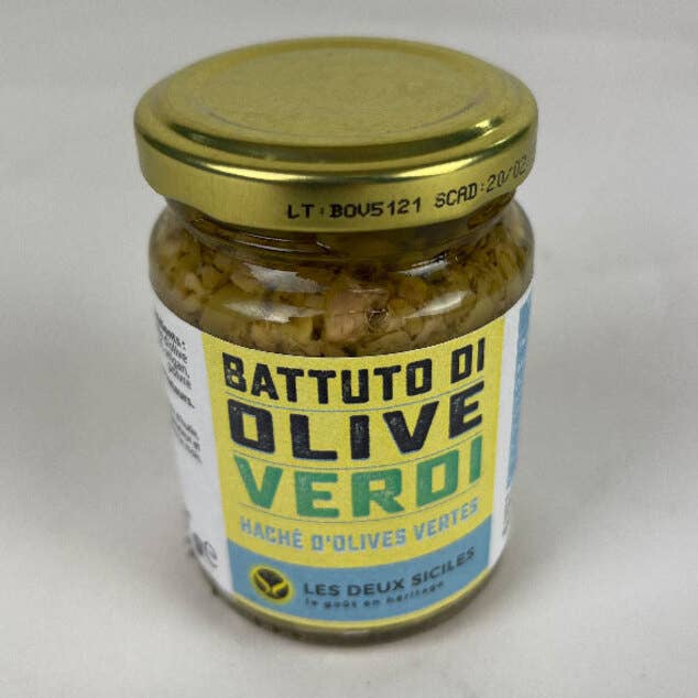 Gehackte schwarze Oliven für den Großhandel von Les Deux Siciles