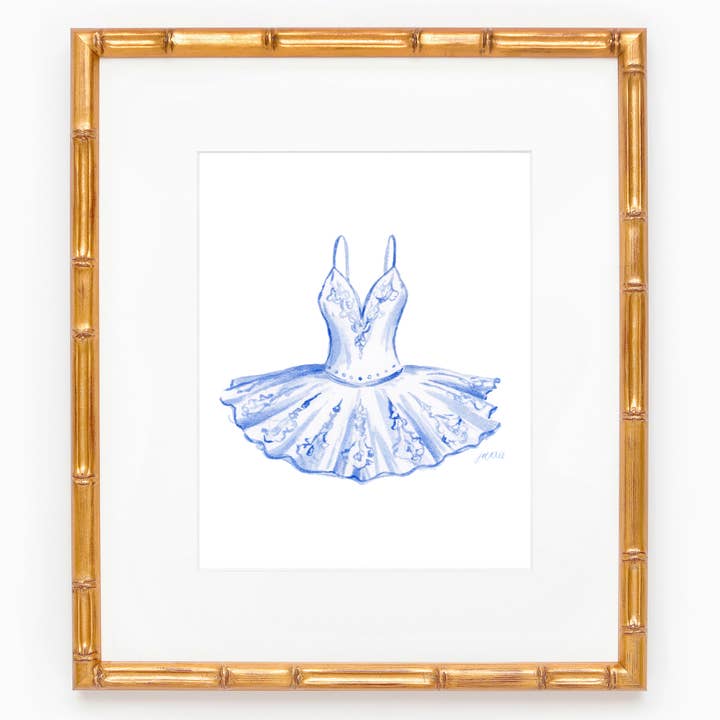 Embellished Tutu Watercolor Art Print for wholesale by Simply Jessica Marie