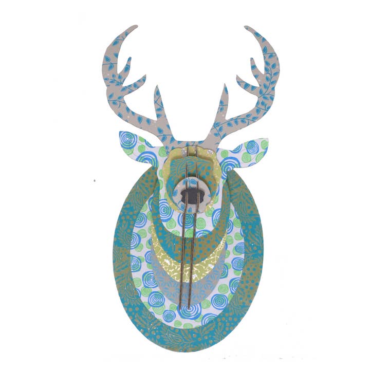Epigram - Wholesale Wall Accent - Cardboard Deer Trophy Spring Flowers Wall Decoration