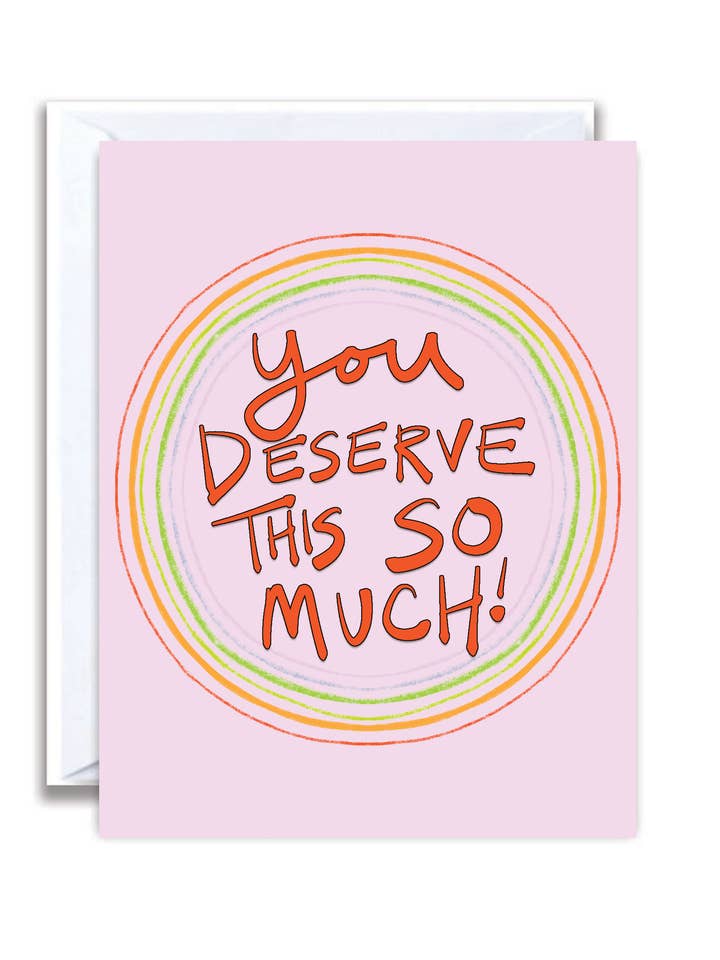 Você merece isso, cartão de parabéns por atacado de Flo and Syd