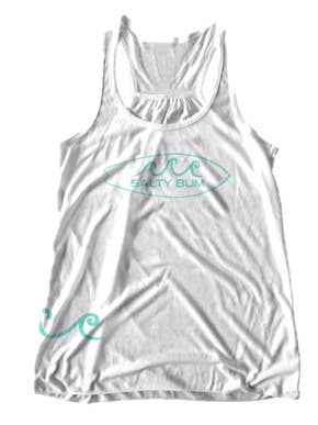 The Surf’s Up Tank White for wholesale by Salty Bum