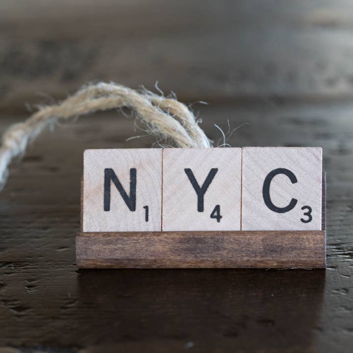 Fossati Designs - Wholesale Ornament - CUSTOM Scrabble Ornament2