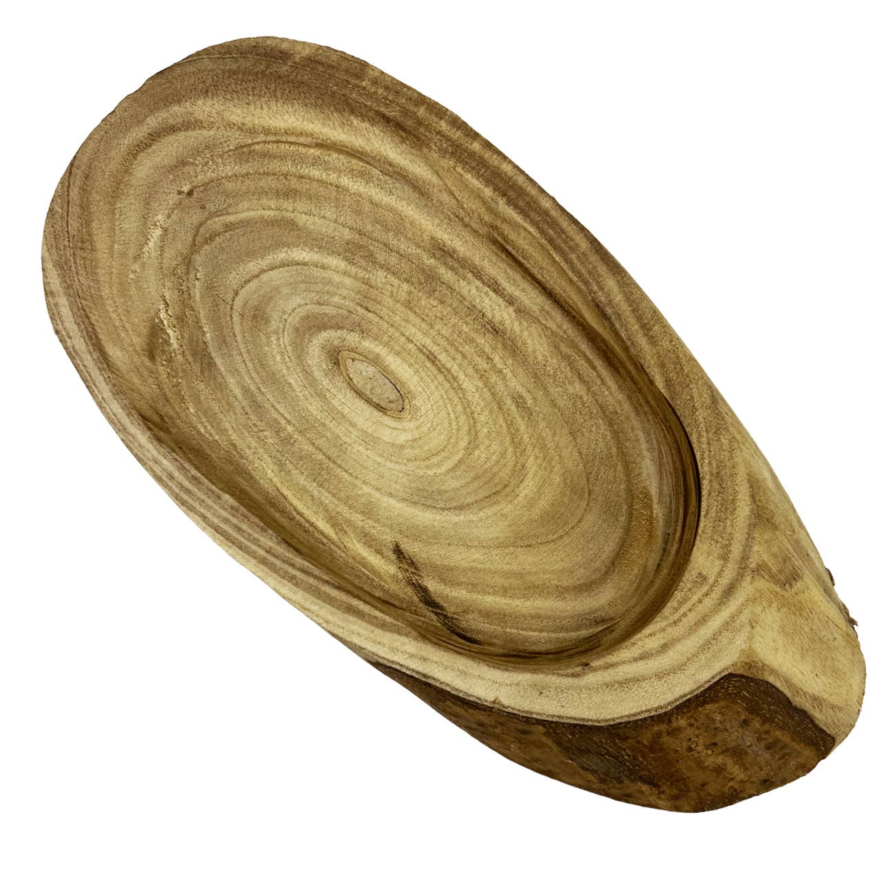 2626 Designs - Wholesale Decorative Plate/Dish/Bowl - 12" Wide Decorative Wood Bowl In Brown4