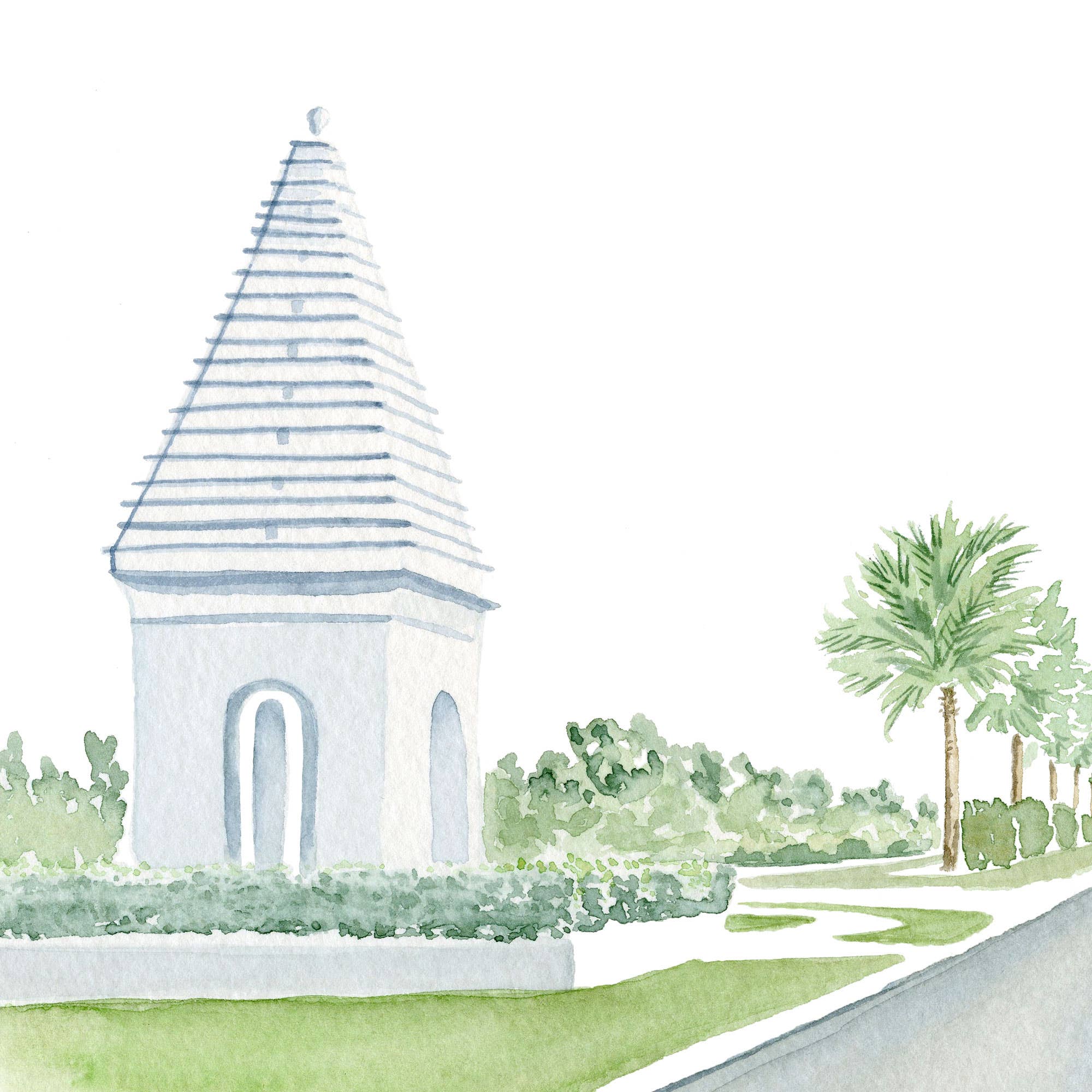 Bridget Linstead Art - Wholesale Art Print - Alys Beach Watercolor Art Print3