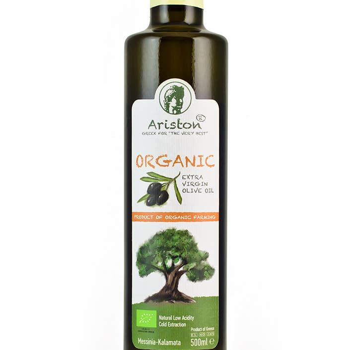 Ariston Specialties - Wholesale Olive Oil - Ariston EVOO Greek Organic Olive Oil 16.9oz0
