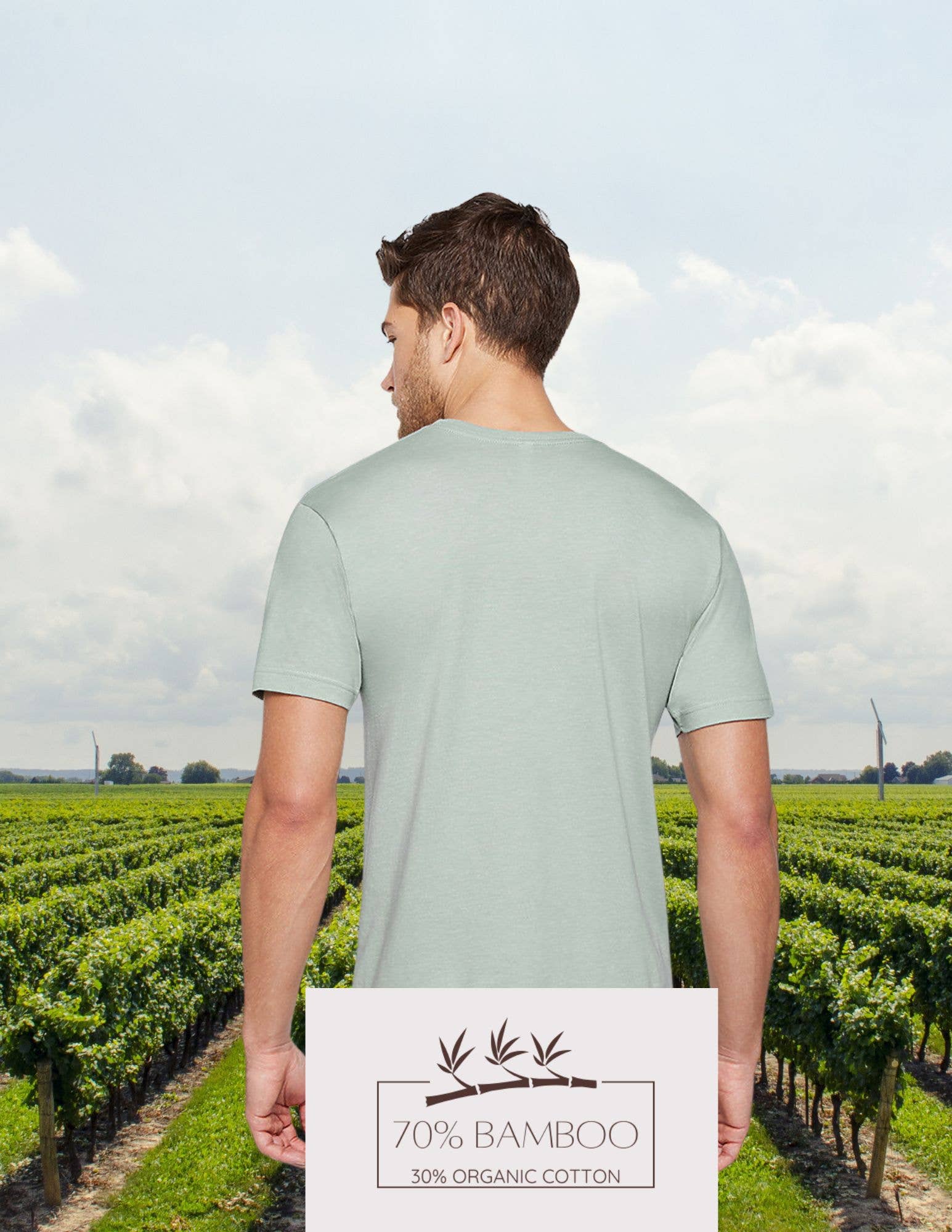 Neil & David - Vendita all'ingrosso Maglietta - Unisex - Maglietta a maniche corte in cotone organico di bambù - Unisex6