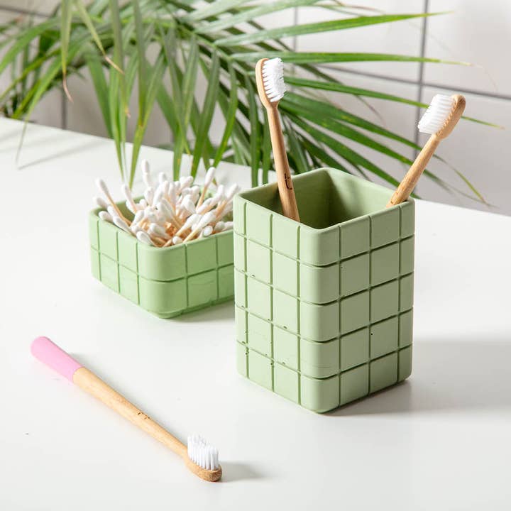Block Design - Wholesale Toothbrush Holder - Tile Toothbrush Holder