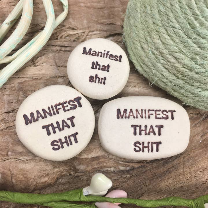 Manifest that shit, Pocket Meditations for wholesale by Spinning Star Studio