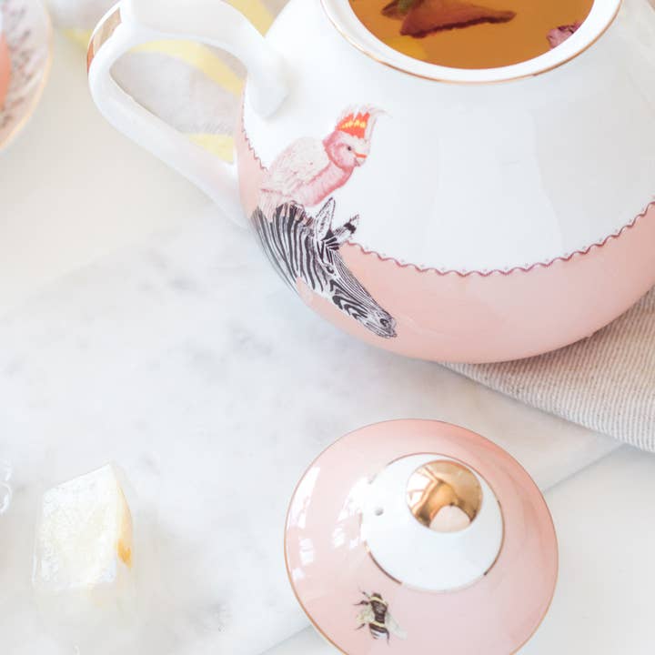 Yvonne Ellen - Wholesale Tea Pot - Yvonne Ellen Zebra And Cockatoo Teapot4