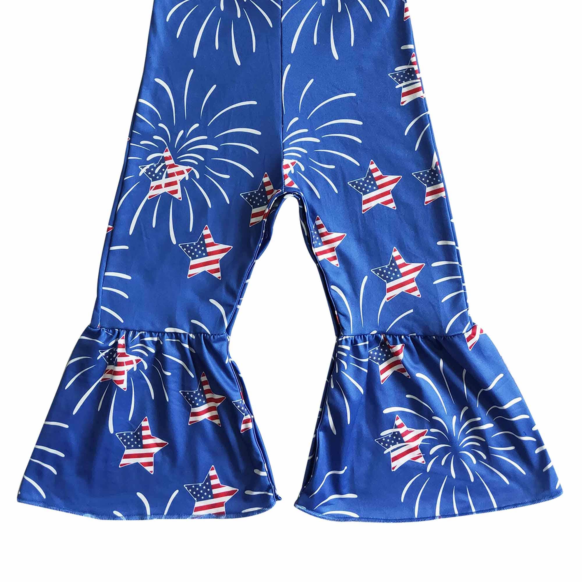 Aier Wholesale - Wholesale Jumpsuit - Kids - Baby girls 4th of July Jumpsuits 45