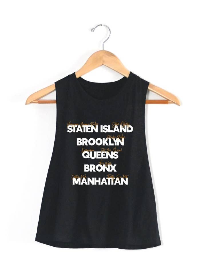 NYC Borough Marathon Racerback skördetank för wholesale av Sarah Marie Running Co