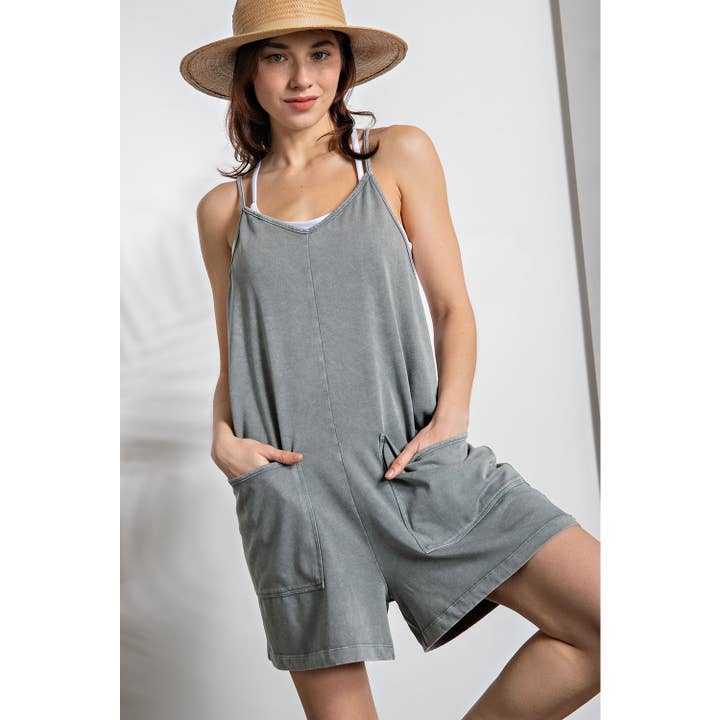 Rae Mode - Wholesale Romper - Women's - MINERAL WASHED COTTON POLY ROMPER10
