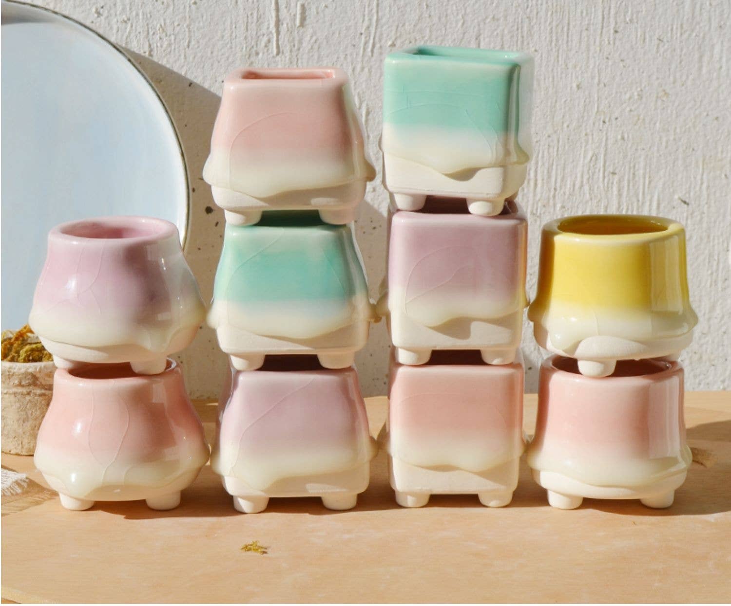 Springer Décor - Wholesale Plantenpot - Druipende Geglazuurde Vingerpotten - 4 Vorm20