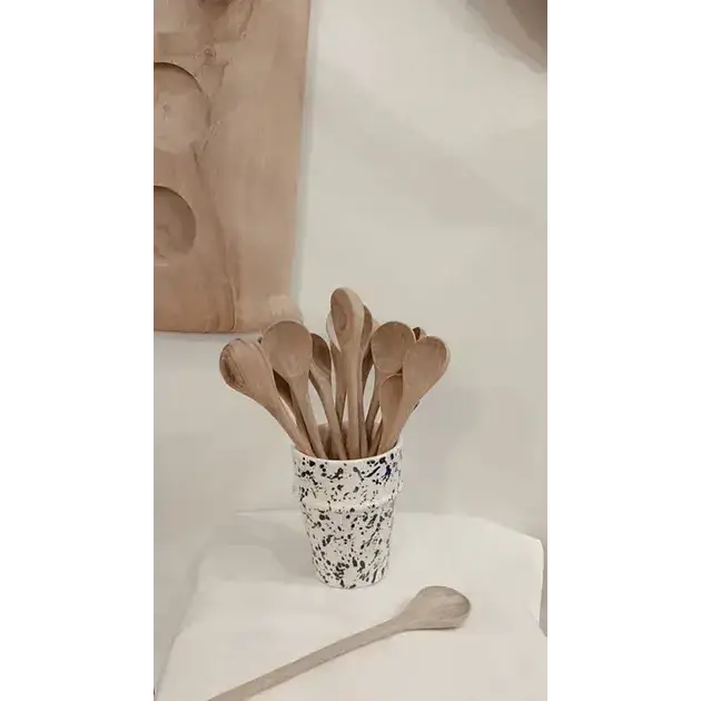 High crafty - Vente Cuillère de cuisine - Cuillère à confiture en noyer fait main – 20 cm Artisanat marocain en bois0