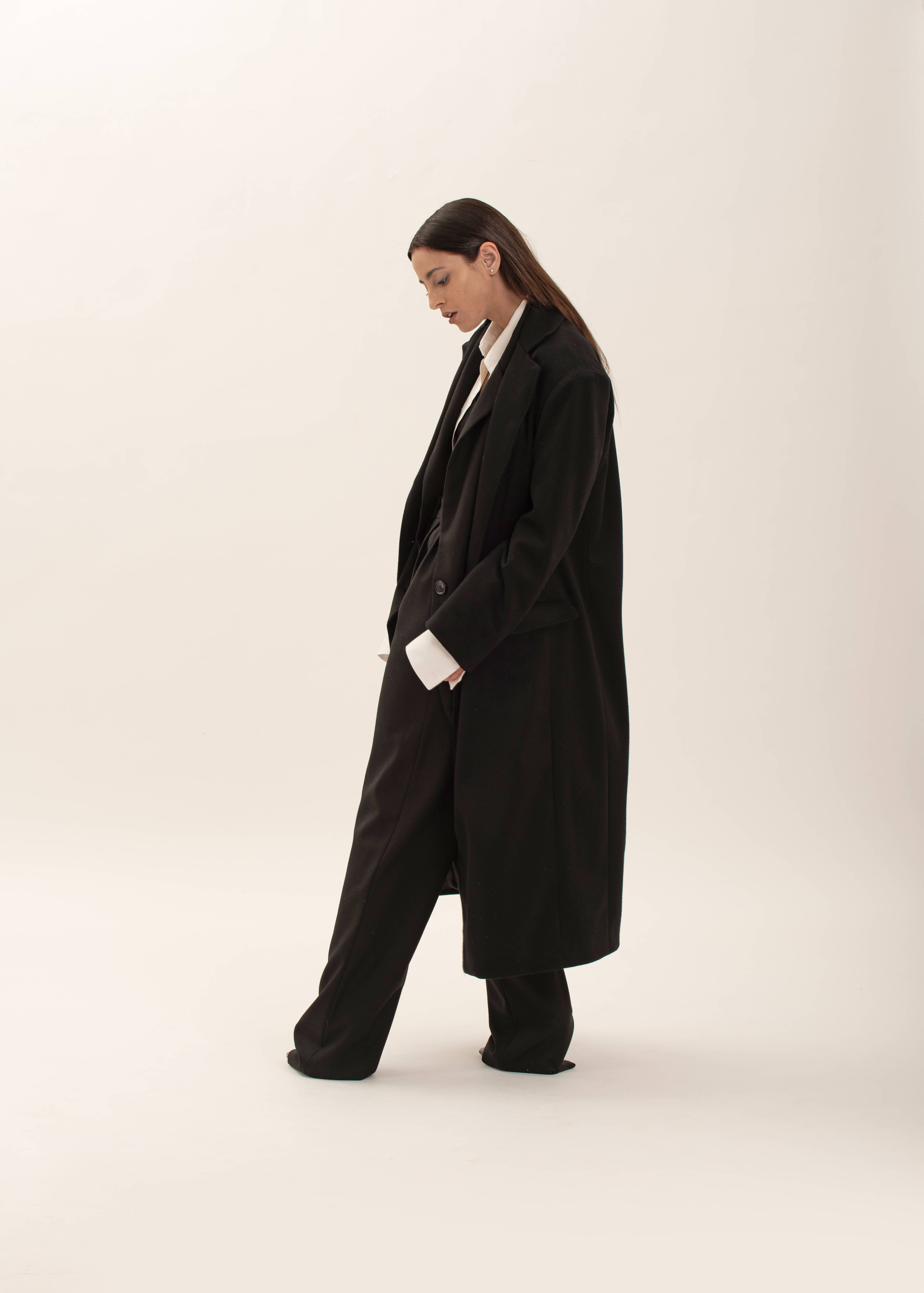 Elisa Pozzoli - Wholesale Coat - Women's - Oversized wool coat1