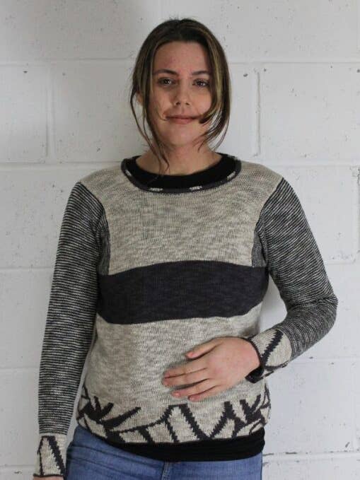 Parte superior de Raku de piedra para venta al por mayor de Knitted in Edinburgh