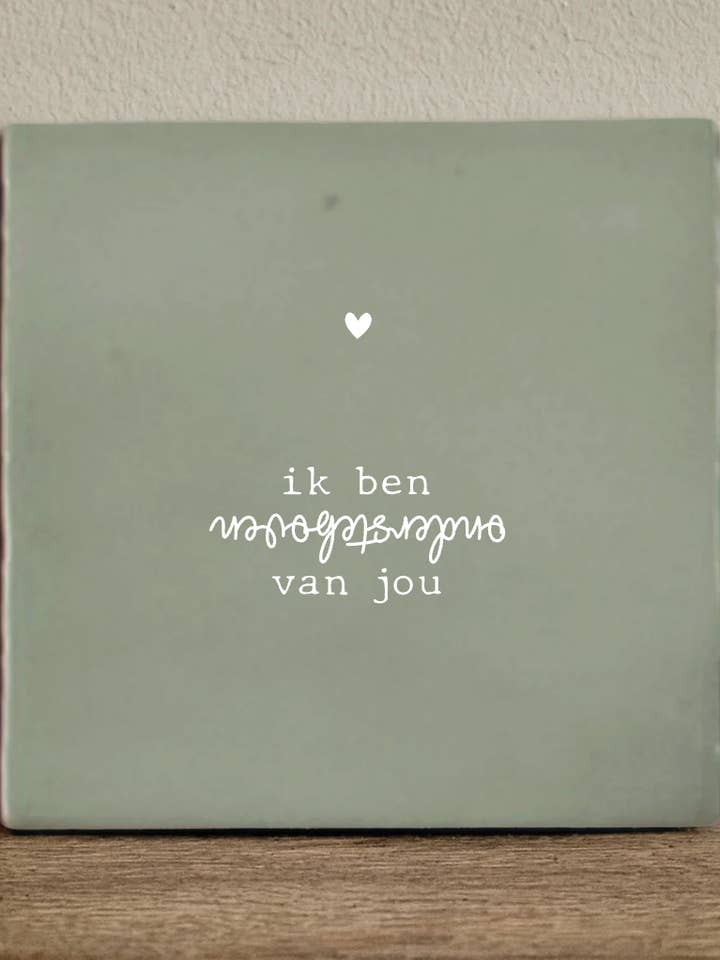 Tile I am head over heels for you - 10x10 cm for wholesale by Label2X B.V.