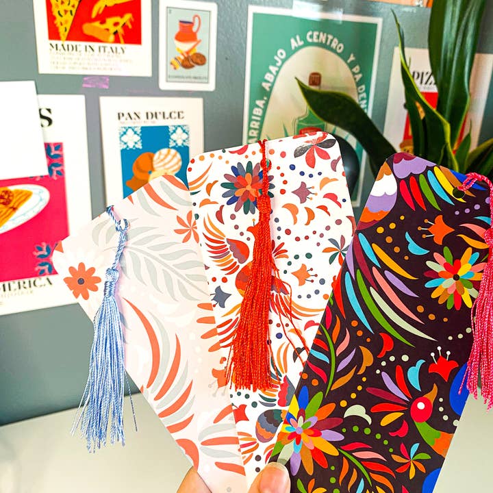 Gaec Studio - Wholesale Bookmark - Mexican Embroidery Style Bookmarks1