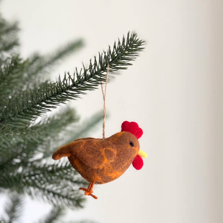 Ganapati - Wholesale Ornament - Felt Chicken Ornament