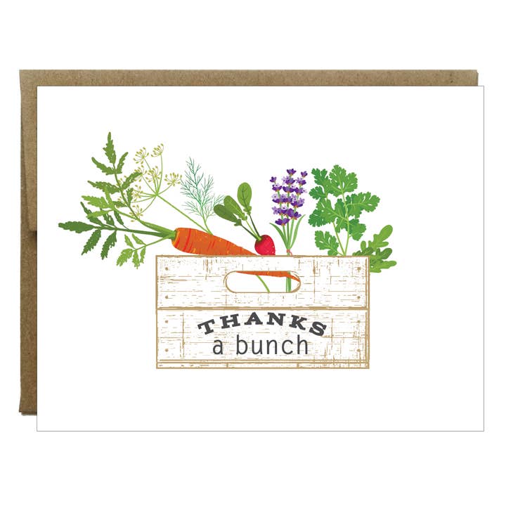 Thanks A Bunch Cards - 8 pack for wholesale by Idea Chic