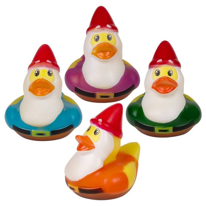 2" Gnome Rubber Duckies -LLB Toys for wholesale by La Luna Bella - Toys