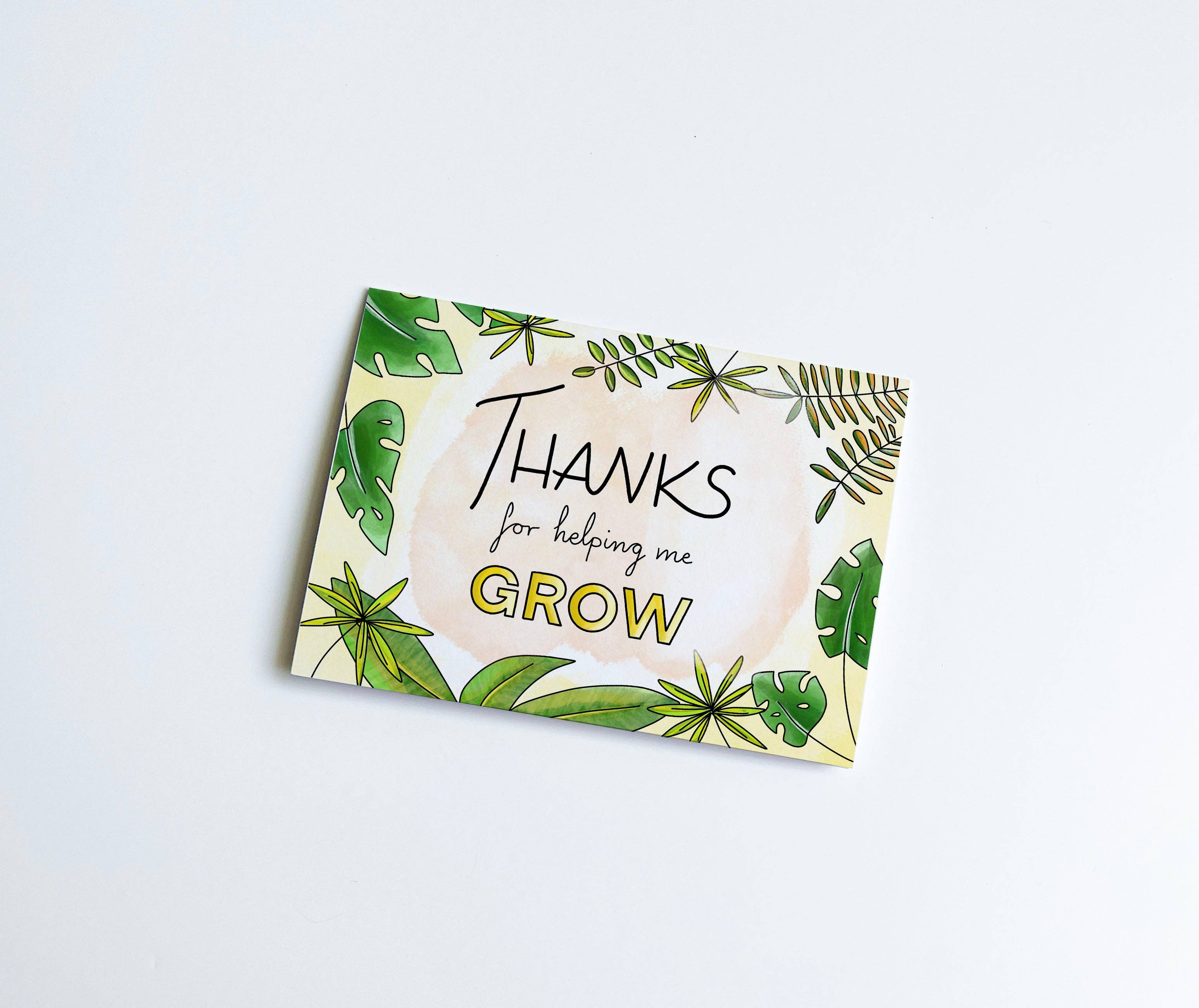 The Friendly Colleague – wholesale Tackkort – Tack hälsningskort - Tack för att du hjälper mig att växa5