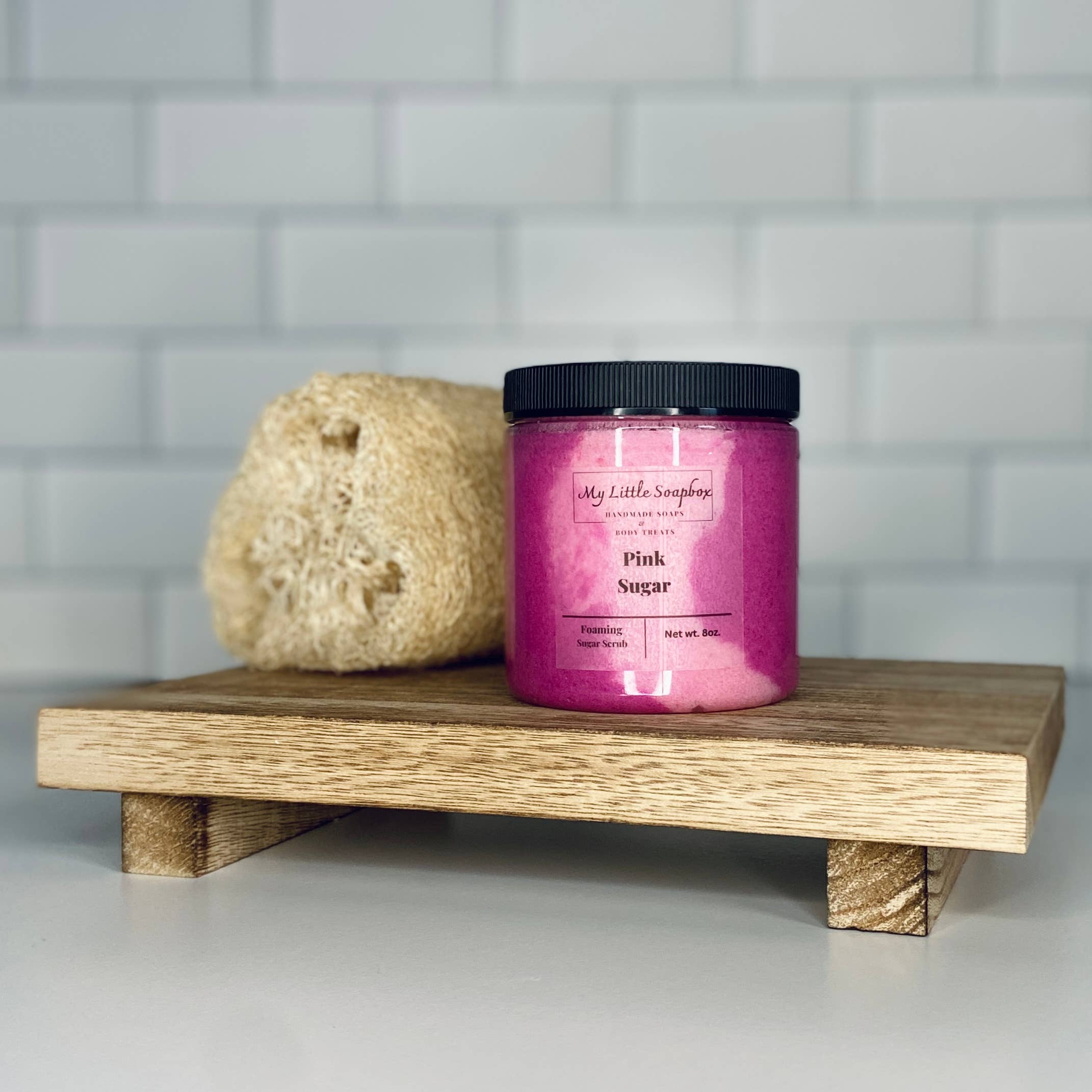 My Little Soapbox - Wholesale Body Scrub/Exfoliant - 8oz Pink Sugar Foaming Sugar Scrub
