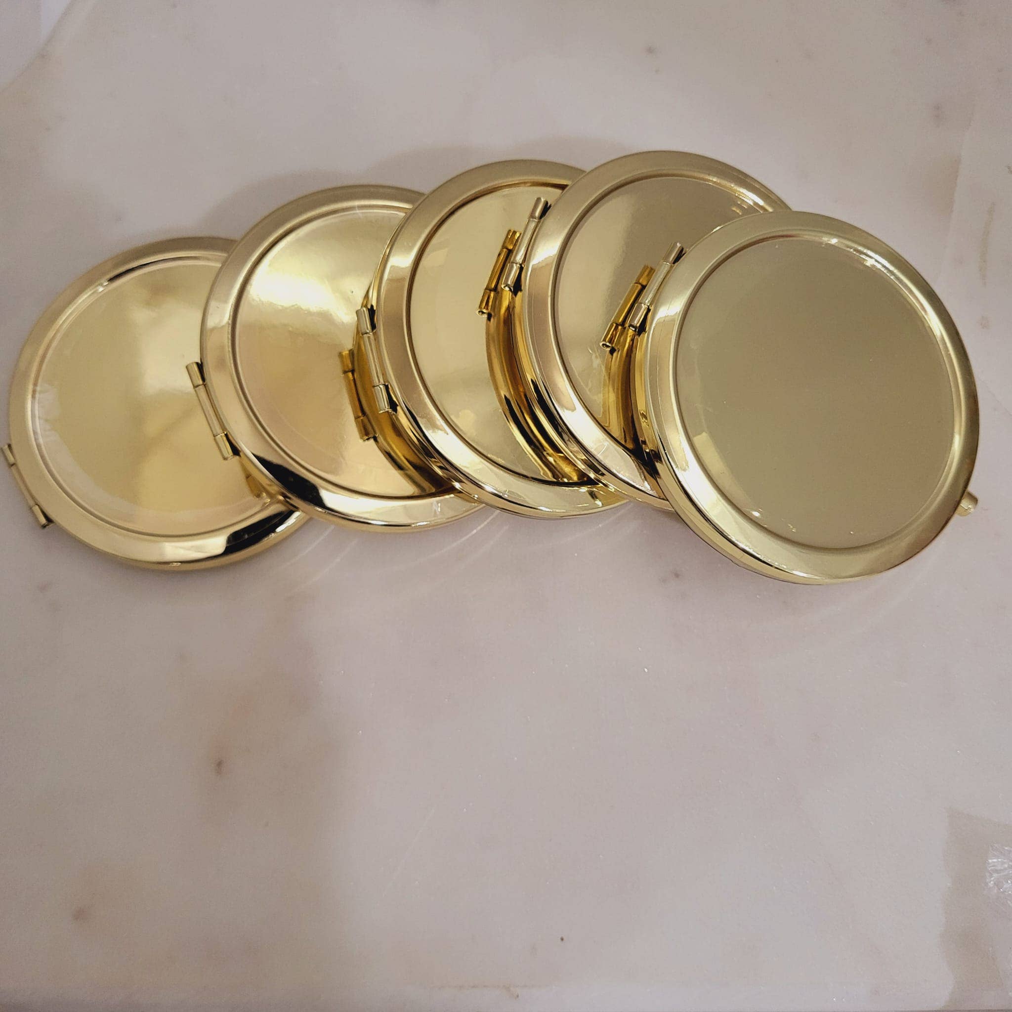 NationInFashion - Wholesale Compact Mirror - Portable Mini Makeup Mirror Round Folding Engravable Mirror 7