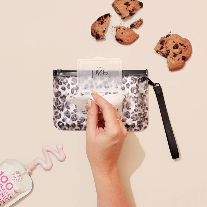 Ben & Ellie Baby - Wholesale Pouch - Women's - NEW! Sasha - Leopard Wipes Case0