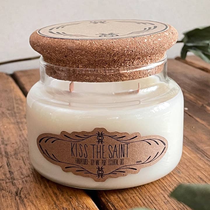 Lot de 3 bougies à l'eucalyptus et au citron vert pour la vente par Kiss the Saint