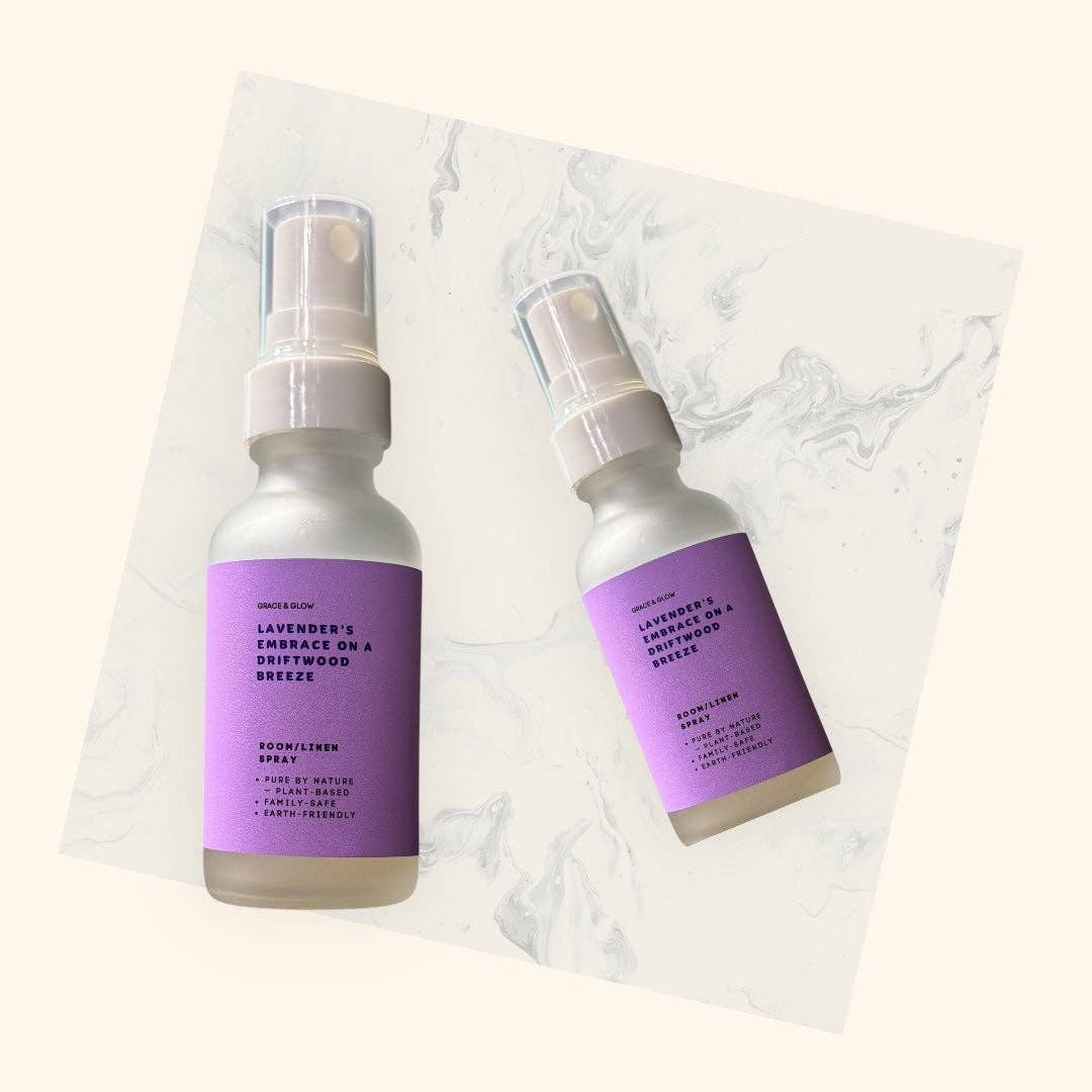 Kendranique's Creations - Wholesale Room & Linen Spray - Grace & Glow Room & Linen Spray | Core Collection | Lavender's Embrace on a Driftwood Breeze2