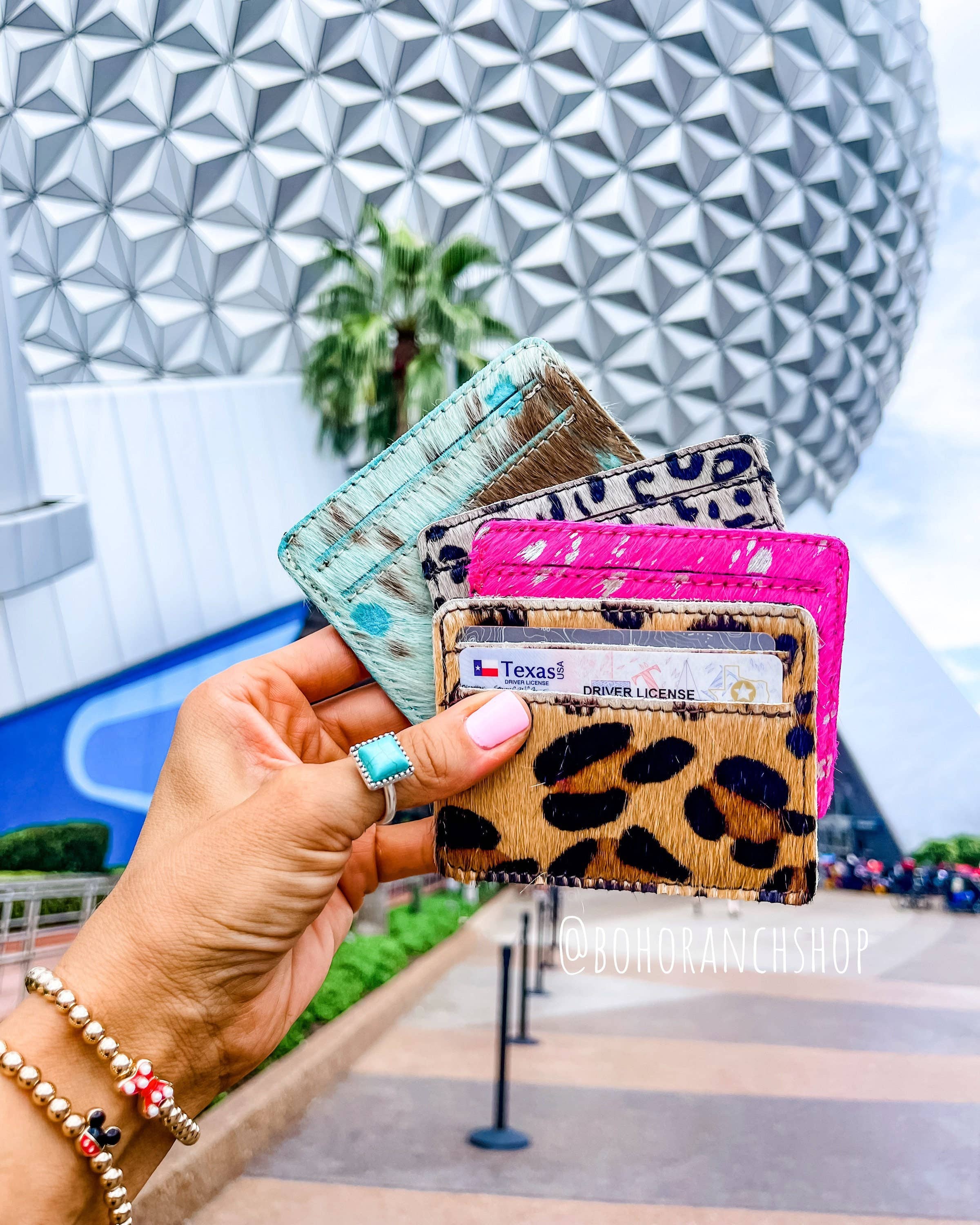 Boho Ranch Shop - Wholesale Card Holder - Women's - Western Cowhide Credit Card Holder - Money holder7