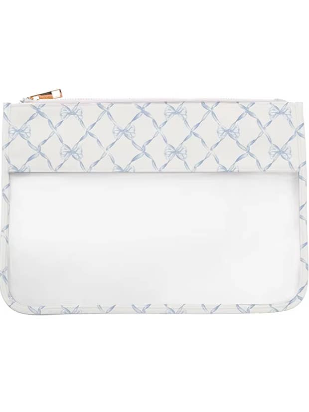 POCHETTE EN NYLON AVEC NŒUD BLEU pour la vente par With Love Shop