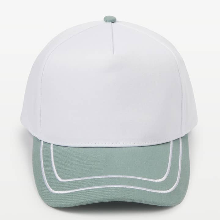 David And Young - Wholesale Baseball Cap - Unisex - Retro Stripe Brim Two Tone 5-Panel Cap8