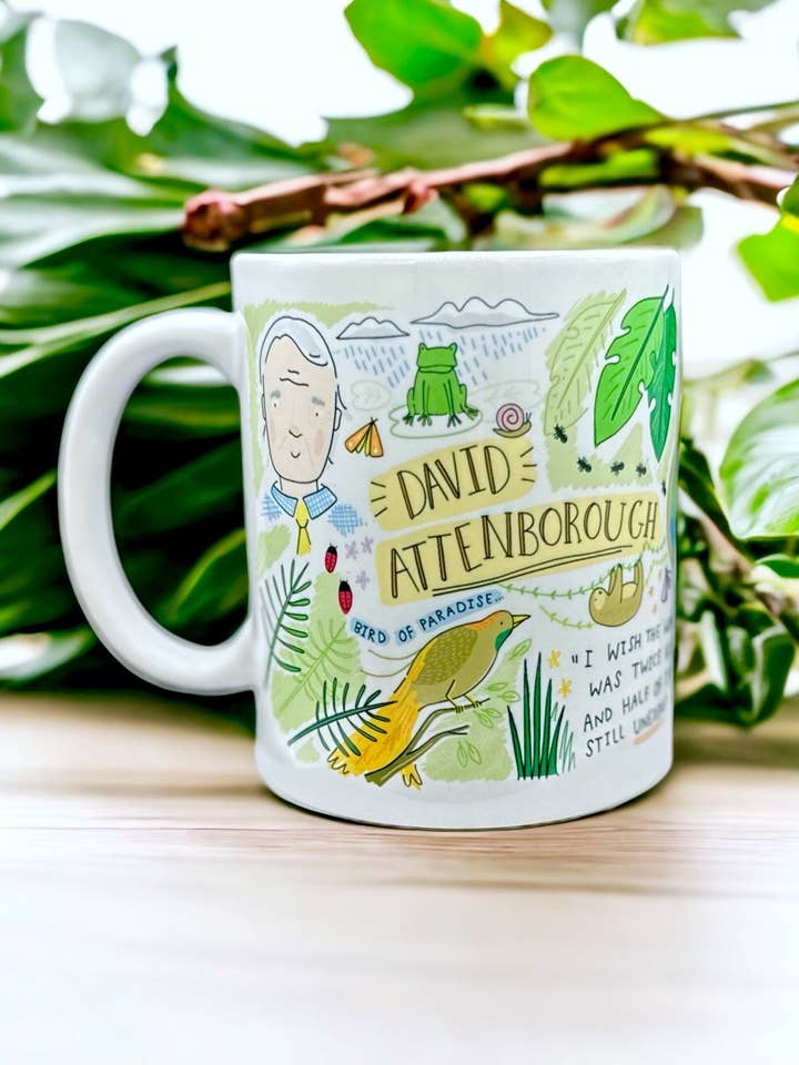 David Attenborough Mug, Attenborough Gift, Zoology gift for wholesale by Feel Good Gift co.