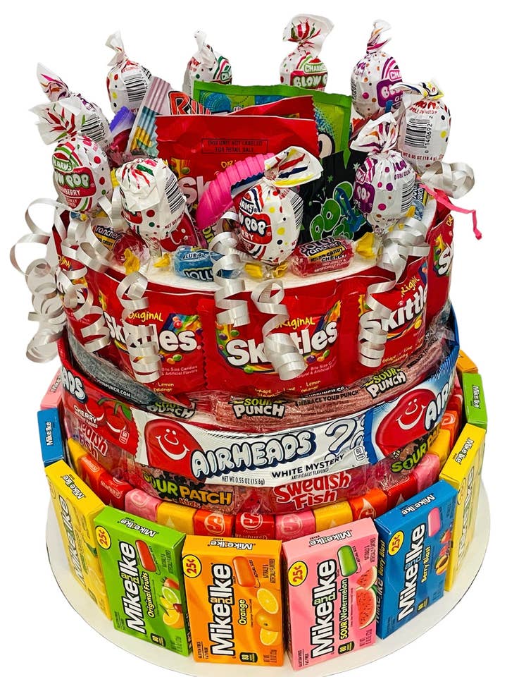 Large Living The Dream Candy Cake (Non-Chocolate) for wholesale by Candy Cake Explosion