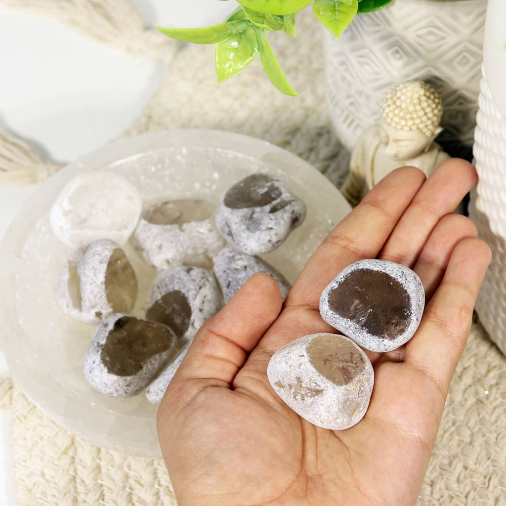 Natures Artifacts Inc - Wholesale Spiritual Stone/Crystal - Smoky Ema Eggs (Pack of 10) | Crystal Eggs1