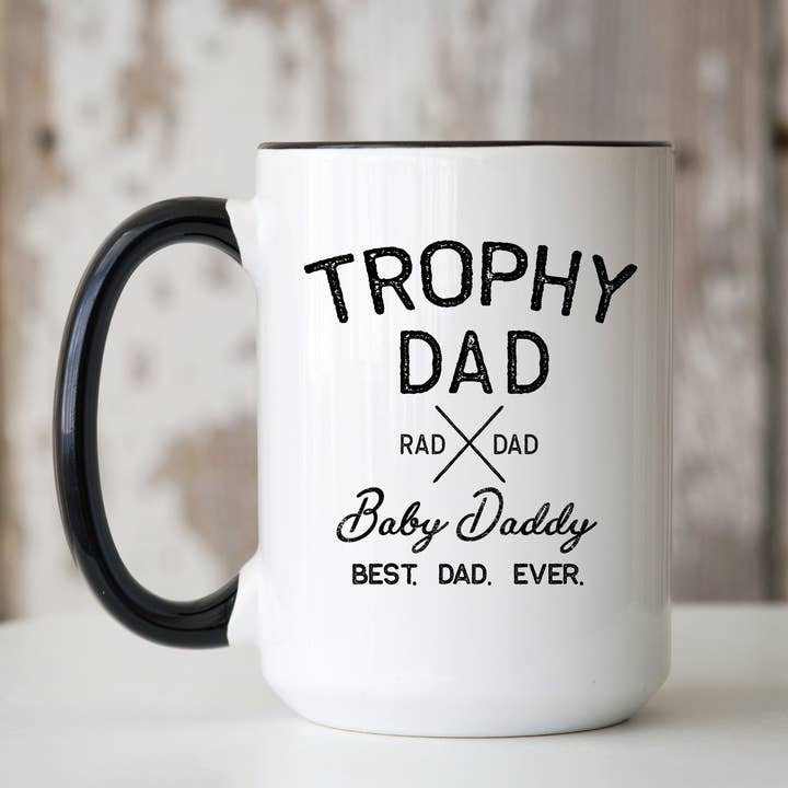 Ceramic Mug | Trophy Dad for wholesale by Livy Lou Designs + Co
