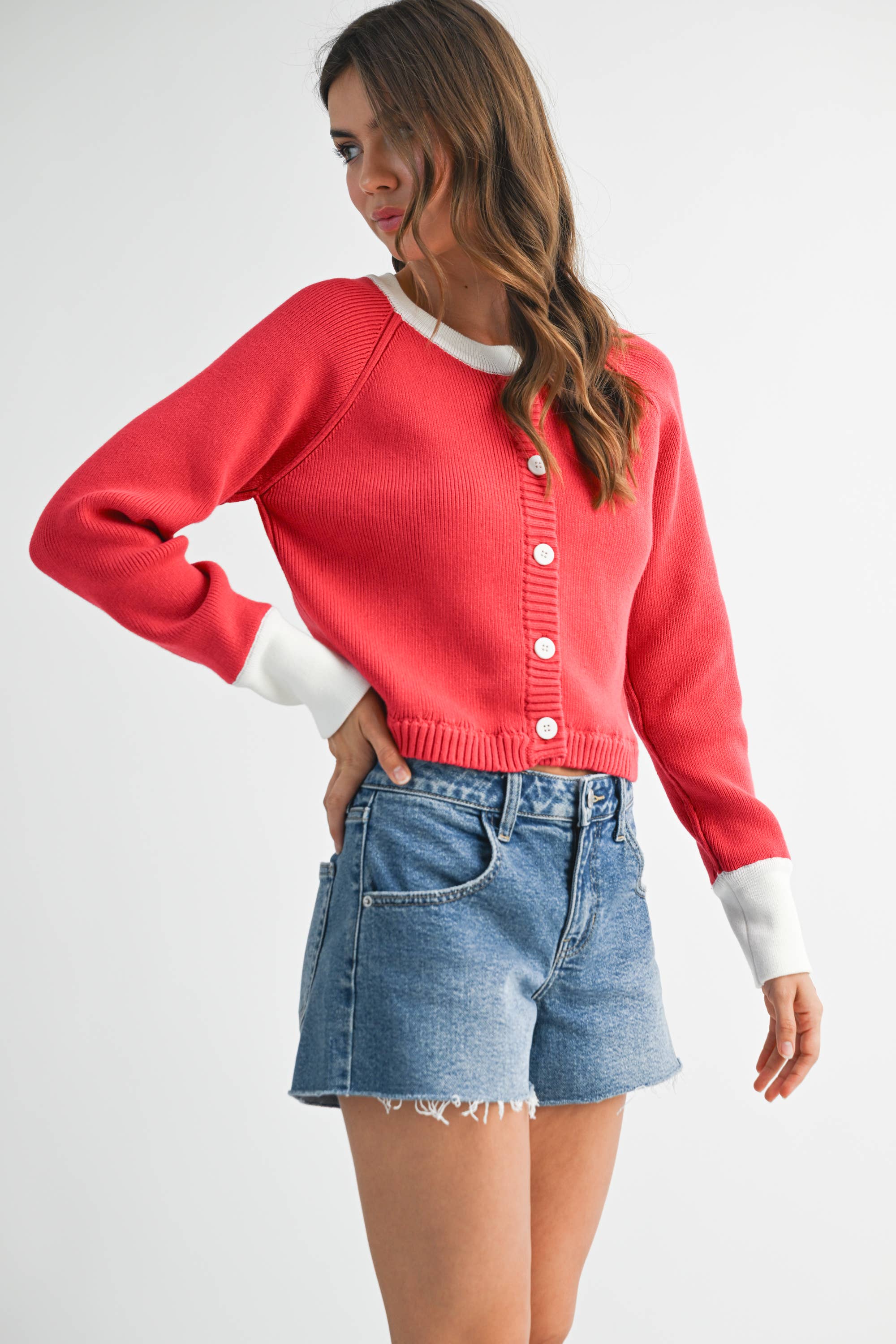 AEMI + CO - Wholesale Cardigan - Women's - 3219EK Meadow Sweater Cardigan 533