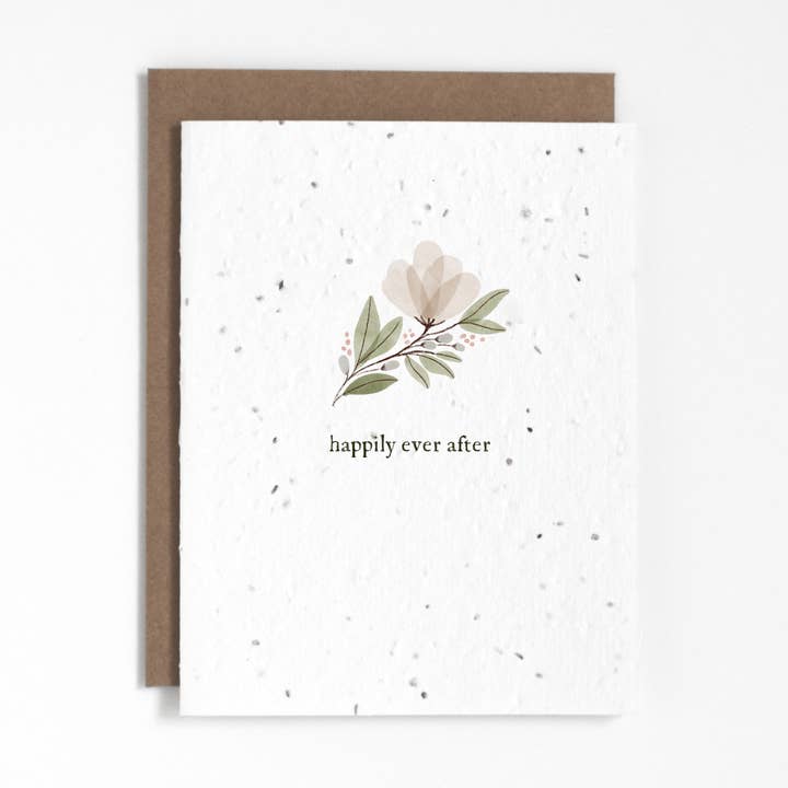 Plantable Greeting Card - Happily Ever After for wholesale by The Good Card