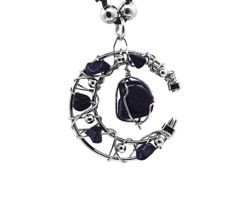 Pichincha - Vente Colliers à pendentif - Collier ajustable avec pendentif en forme de croissant de lune enroulé10