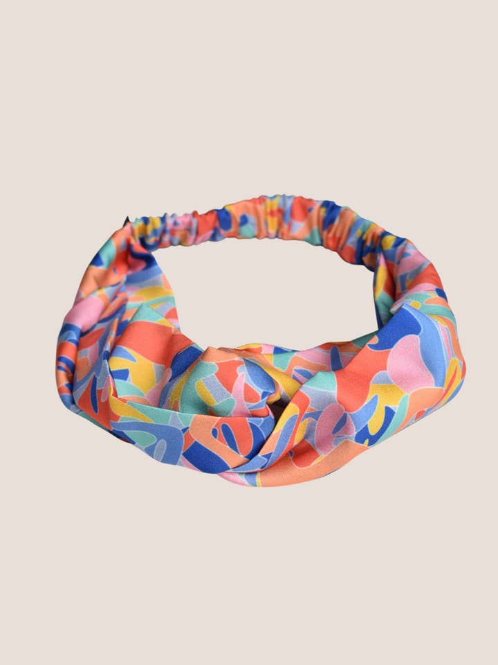 Kefi Print Twist Knot Headband for wholesale by Newt London