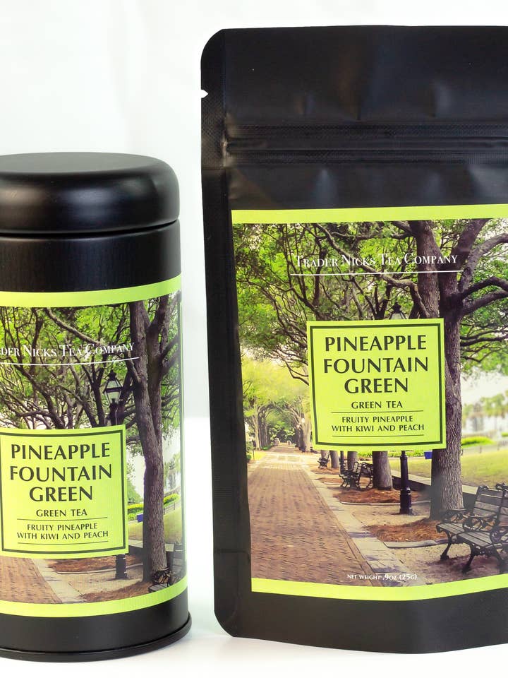 Charleston Tea - Pineapple Fountain Green for wholesale by Trader Nicks Tea Company